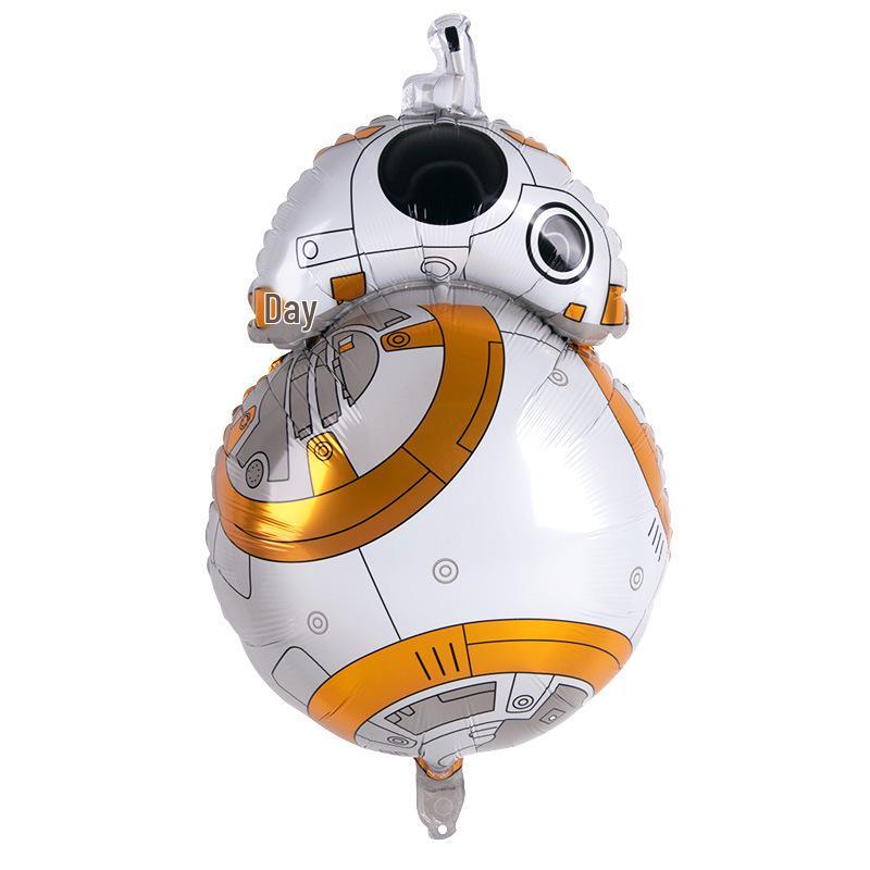 Large Space-Themed Cartoon Balloon Set: Astronaut, Spaceship, Sci-Fi, Anime Party Decorations