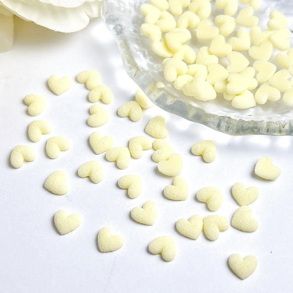 2025 Autumn Winter New Matte Texture Heart Nail Art Decorations 3D Nail Decorations Wearable Nail Accessories