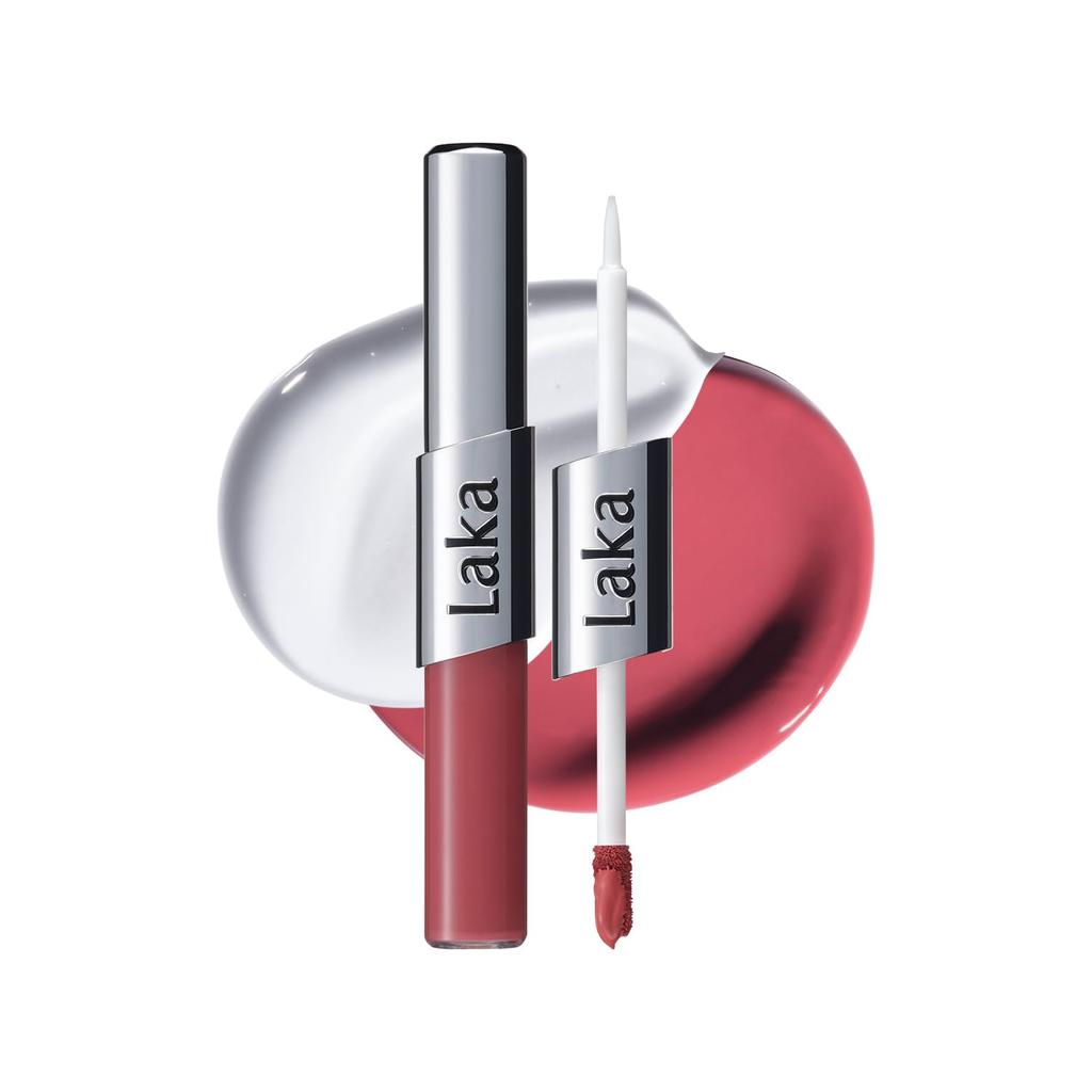Laka Perfect Twin Lip (#905 Rosy High) | 2-in-1 | Matte Lipstick | Glossy Lipstick | Long-lasting | Long-lasting
