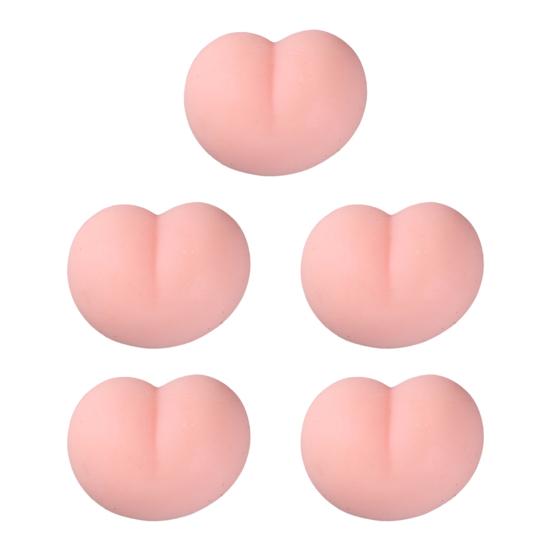 5/10/20Pcs Pink Butt Squeeze Toy Stress Relief Slow Rising Mini Ass Sensory Toy Anti-collision Pad Relaxation Soft Stress Ball Fidget Toy