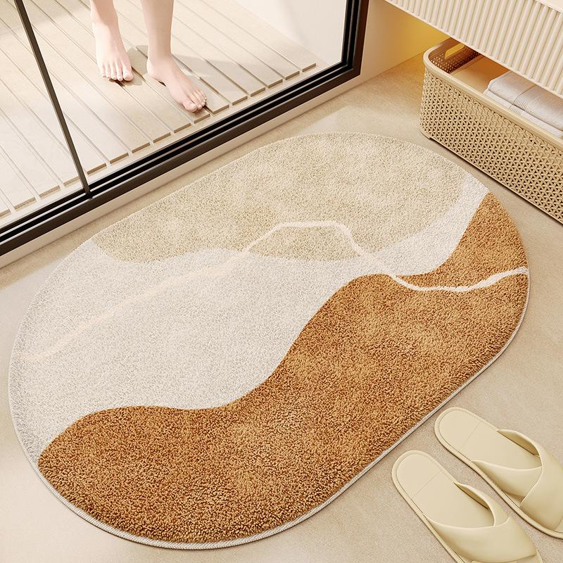 Bathroom Floor Mat Bathroom Foot Mat Absorbent Mat Bathroom Door Non Slip Carpet