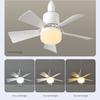 Ceiling Fan With LED Lights, Socket Fan Light Original With Intelligent Remote Control, Replacement For Lightbulb,1000 Lumens /5000 Kelvins Fan