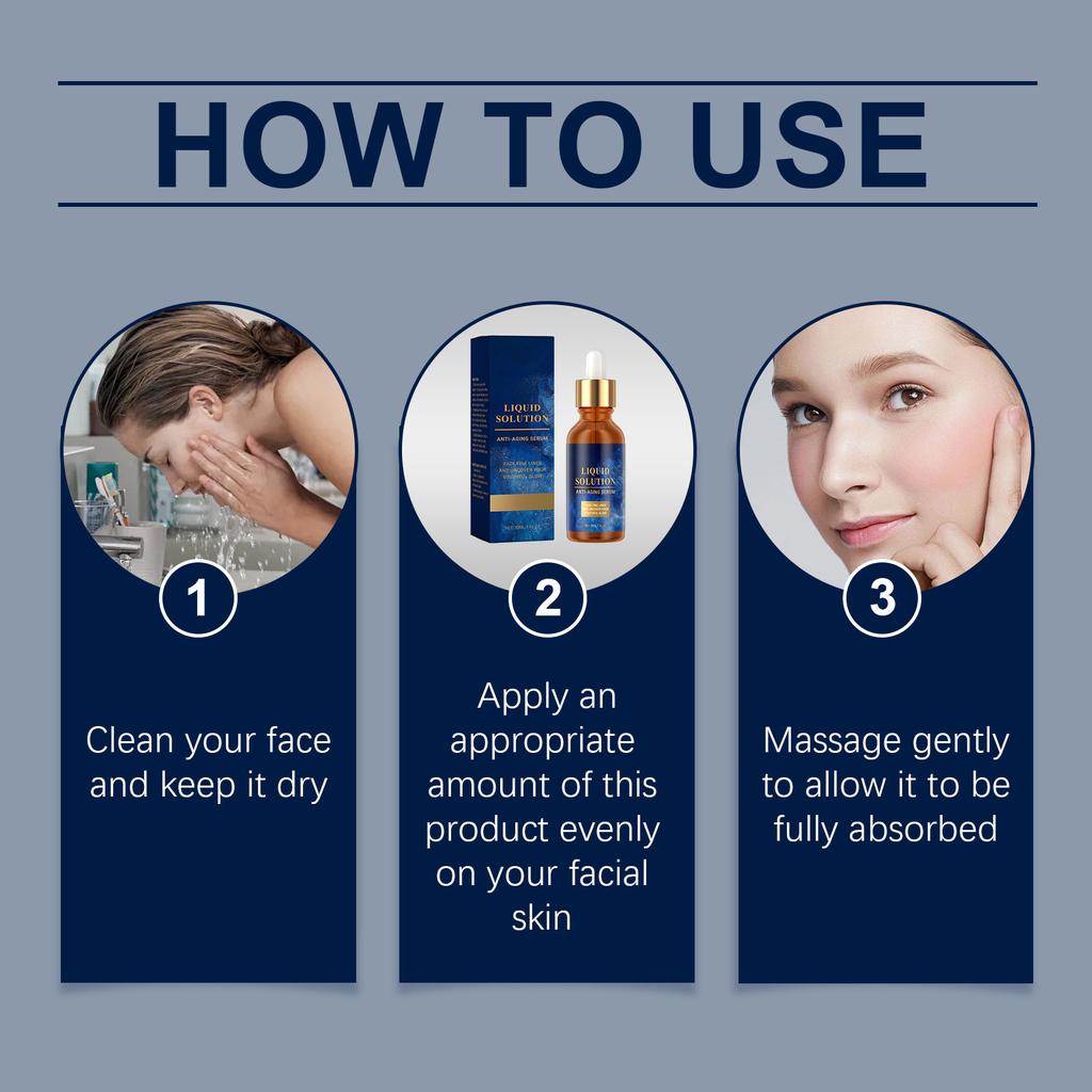 Anti Aging Serum Reduce Wrinkles Fade Fine Lines Whitening Firming Lighten Spots Repairing Nourishing Hydrating Facial Essence