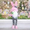 Cartoon Easter Rabbit Ornaments Cute Plush Gnome Dolls Easter Gnome Decorations  Gifts