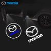 Car Logo HD Projector Lamp Car Door Wireless Welcome Light LED Decoration For Mazda 3 6 BL BM GJ CX3 CX-5 CX-8 KE KF CX7 CX9 MX5
