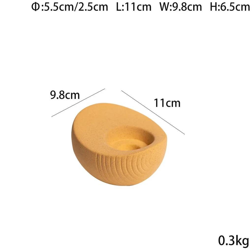 Modern minimalist four-color ingots, ceramic candles, small candle holders, desktop coffee tables, soft decorations and ornament