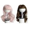 Wavy Dog Wig Cute Pet Wig with Adjustable Elastic Band Long Wavy Hair with Bangs Cat Hairpiece Costume for Cosplay Halloween Christmas Parties