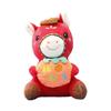 Year Of Horse Plush Toy With Soft Short Pile For Chinese New Year Gift And Home Decor