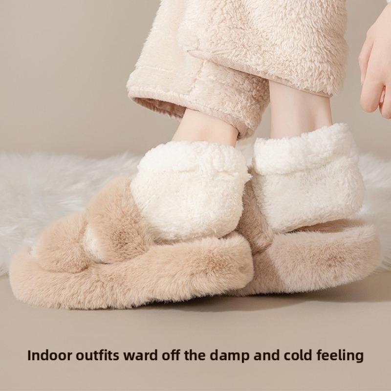 Womens Winter Slipper Socks Non Slip Grip Thermal Fuzzy Floor Socks Cozy Indoor Sleep Socks Thick Plush Fleece Lined Ankle Socks