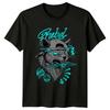 Rebel Cat Grafik Herren T Shirt Daunisex Animal Lover Oberteil Vintage Graphic Top For Everyday Wear Comfortable Breathable