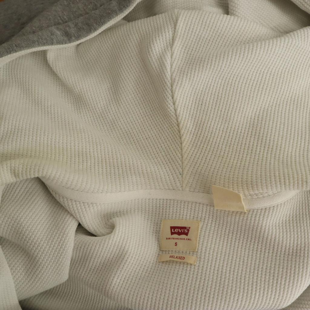 Levi's Long Sleeve Zip Hoodie S Gray Men's Used