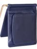 BLUE SINCERE Bifold Wallet with Money Clip and Coin Made of Tanned Genuine Simple Large Holds 8 Includes Hidden Gift Box Included MC2 X Men's Purse,