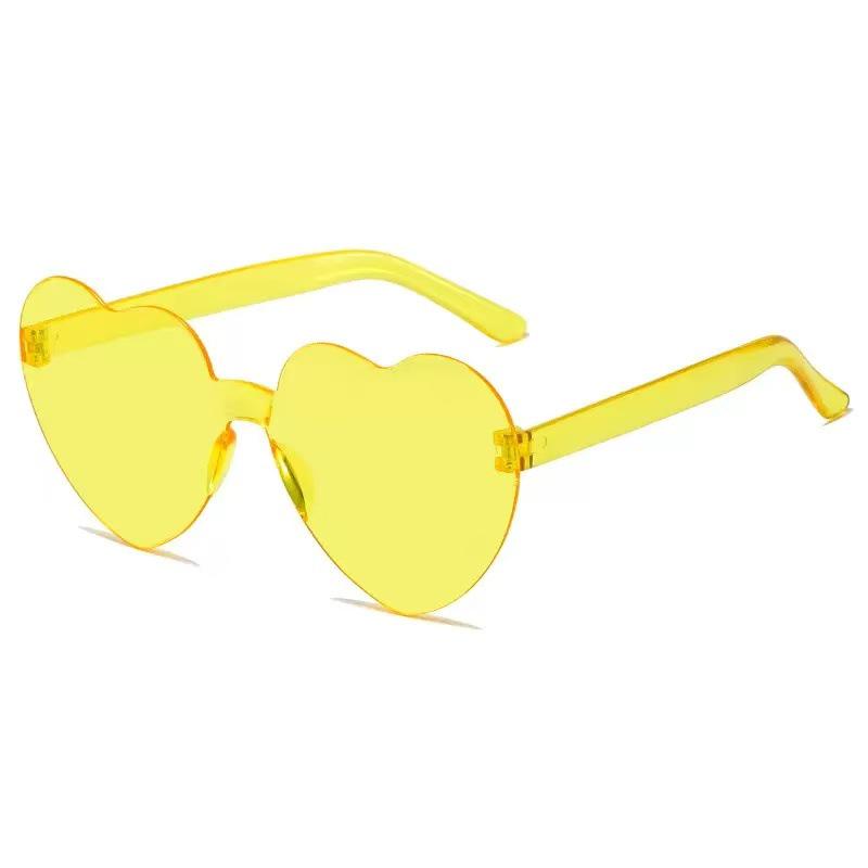 Flame Sunglasses - Trendy Frameless UV Protection Candy Color Shades for Dance Parties
