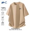 Men's American Style Loose Fit Cotton Short Sleeve T-Shirt