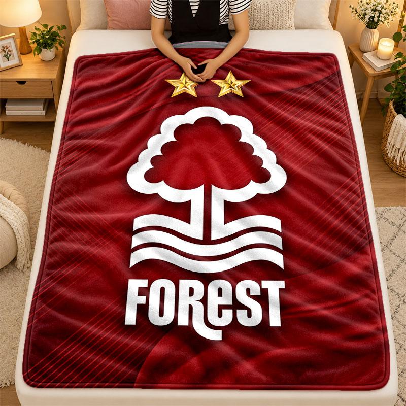 Flannel BlanketNottingham Forest Warm Soft Throw Blanket for Indoor Sofa Bed Living Room Use