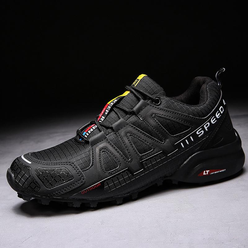 Men Hiking Shoes Outdoor Trail Running Shoes Mesh Breathable Hiking Training Shoes Large Size 39-47 Casual Sports Jogging Shoes