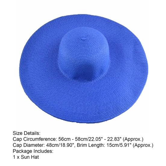 Sun Hat Widen  Brim Sun Protection Solid Color Summer Outdoor Fashion Ladies Big Brimmed Straw Hat Women Accessories
