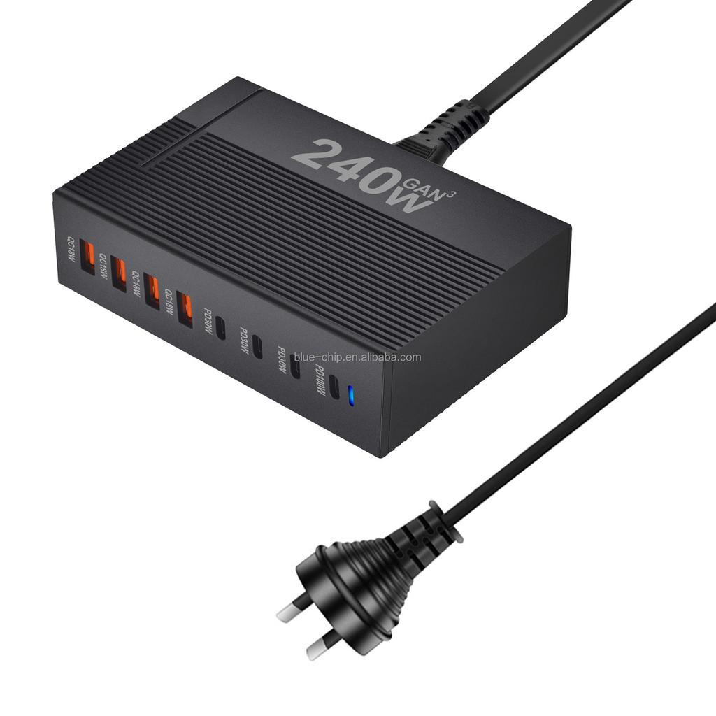 Multifunktion Mobil Best Selling Multi Power Block Adapter USB Typ C Günstig Großhandel Gan 240 Watt Schnell Handy Wandladegerät