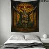 Custom Name Dark Souls Wall Tapestry Aesthetic Wall Hanging Printed Fabric Blanket Decorative Tapestries for Bedroom Living Room Home Decor