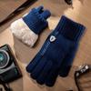 Soft Dual-use Gloves Acrylic Fibres Half Finger Gloves Knitted Yarn Flip Mittens  Keep Warm