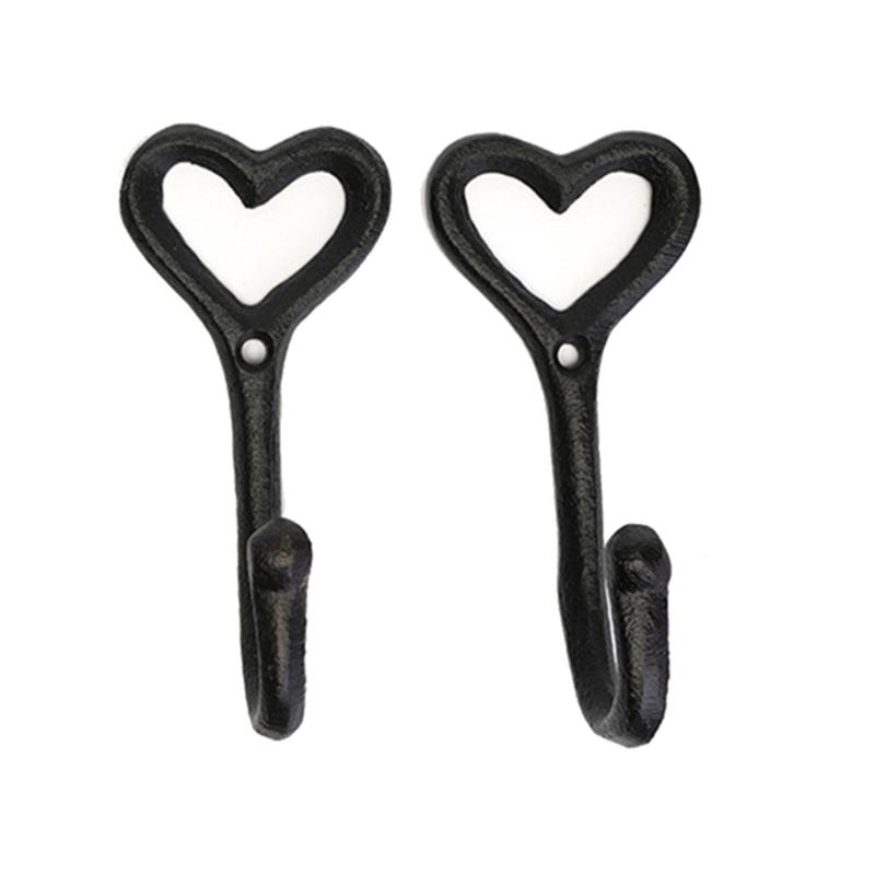 

Sturdy Iron Heart Hook for Secure Hanging of Coat Hats as Functional Wall Decoration in Various Setting 1