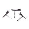 10Pcs Black Metal Pinch Alligator Hair Clips 40Mm With Wire Coil Spring Craft Hairpin For  Party Favor Children Toy