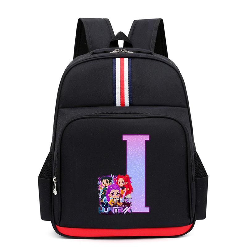 Anime Cartoon 26 Letters Lightweight Children'S Backpack Large Capacity School Trend School Bag For Primary And Secondary School Students