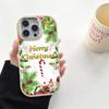 N106 Happy New Year Christmas Soft Phone Cases for Samsung S24 S23 Plus A15 A35 A54 Infinix Hot 40i Tecno Plating Frame Camera Protector Back Cover