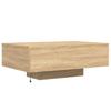 LED Coffee Table in Sonoma Oak 85 x 55 x 31 cm