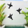 1Pc Metal Hummingbird Wall Decoration Hollow Out Iron Bird Sculpture Wall Hanging Figurines Ornament Home Decor