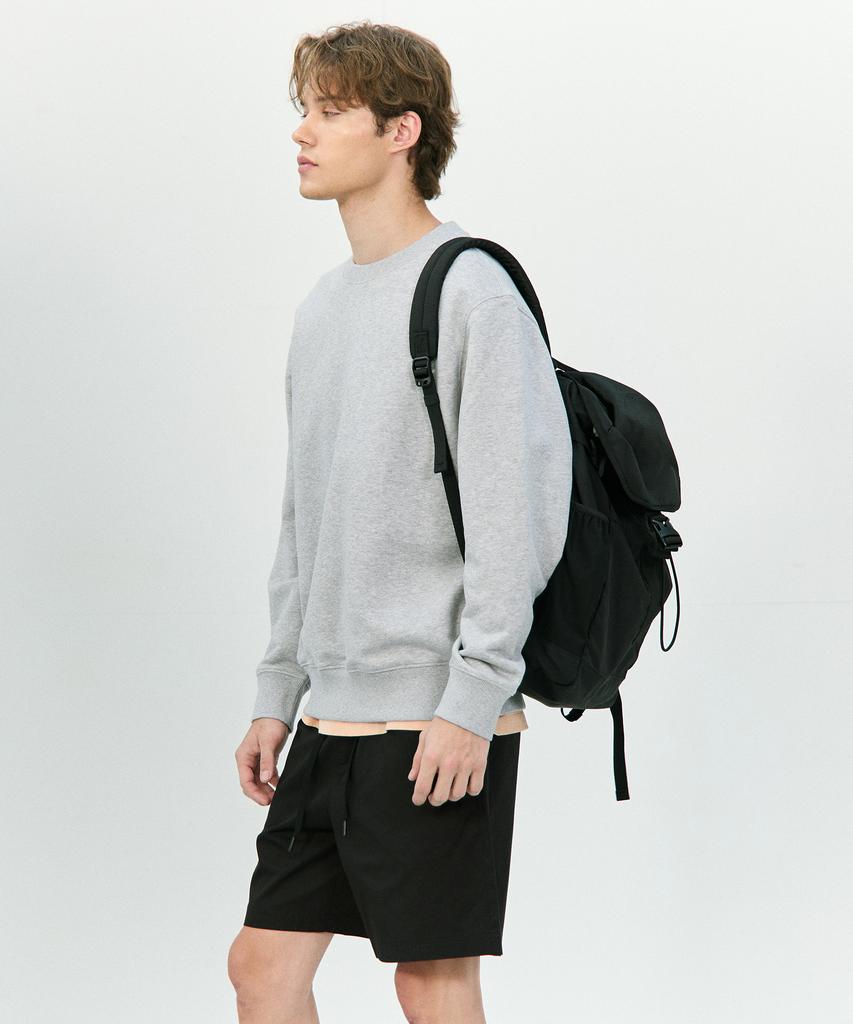 BASIC HOUSE Cotton String Band Half Pants Black Lzhp3104 (A Type)