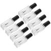 8 Stück Nachfüllbare Nagellackflaschen Transparentes Glas Nagellack Rechteckige Flaschen 7ml