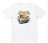 Summer Beach Camper Van Beach Vacation Surf Road Trip Sunset White T-shirt