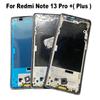 Til Xiaomi Redmi Note 13 Pro + Plus 5G Mellemramme Frontramme Dæksel Chassis Hus Bagplade LCD Holder Udskiftning