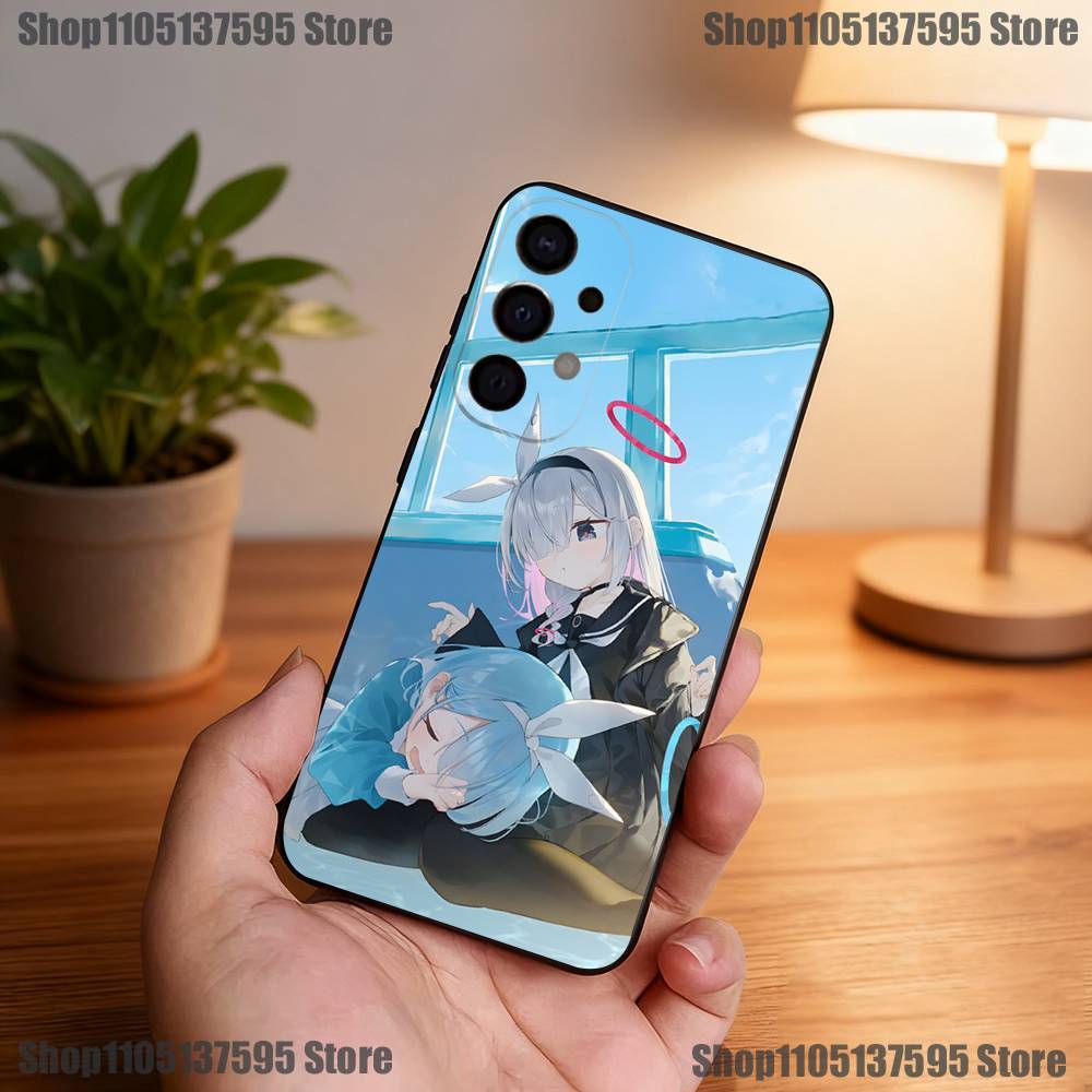 Blue Archive Game Phone Case For Samsung S25,S24,S21,S22,S23,S30,Ultra,S20,Plus,Fe,Lite,5G Black Cover