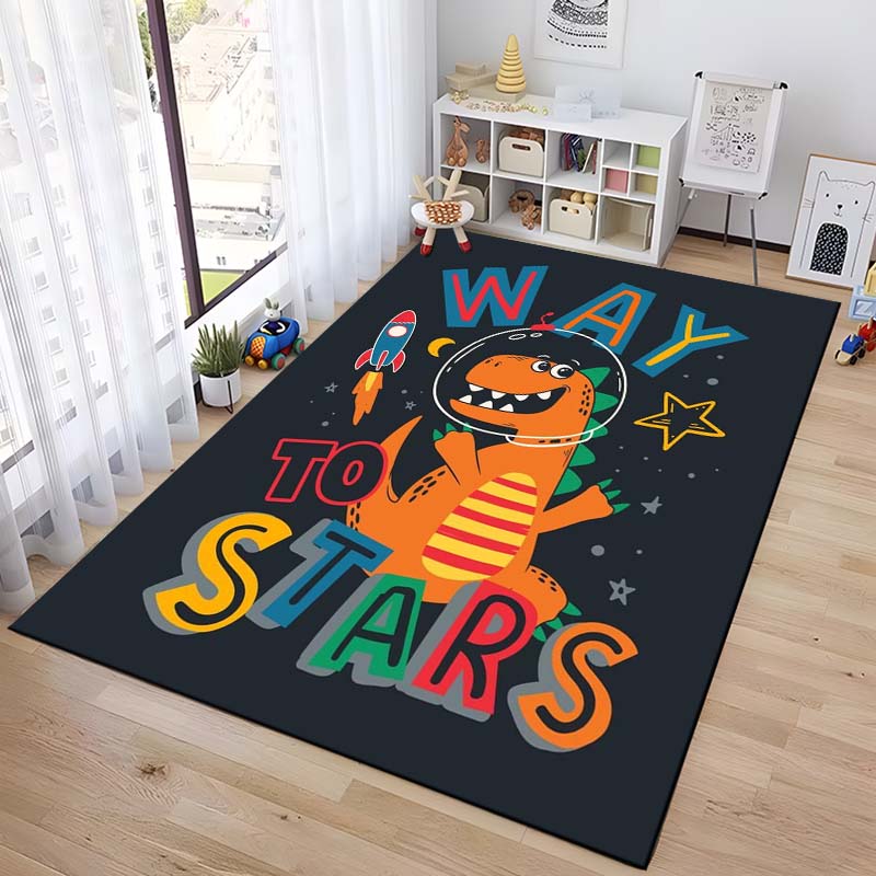15 Size Cartoon Dinosaur Space Cute Dino Children Area Rug,Carpet for Living Room Bedroom Sofa Doormat Decoration Floor Mat Cool