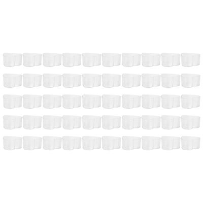 50Pcs DIY Plastic Candle Mold Transparent Heat Resistant Candle Making Container AccessoryHeart