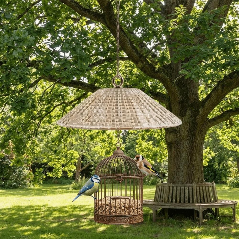 Plastic Bird Feeder Baffle Large Bird Feeder Protective Dome Hanging Bird Feeder Cover  Backyard