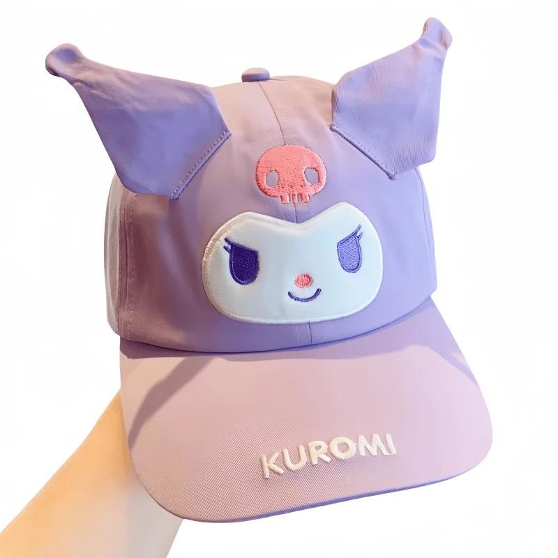 SanrioKulomi Cartoon Sun Protection Baseball Cap Summer UV Protection Cute Casual Stylish Breathable Adjustable Sun Hat