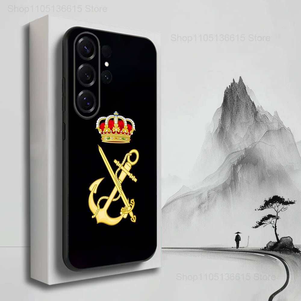 Flag Spanish Legion Case For Samsung S22,S25,Ultra,S24,S23,FE,S20,S10,Plus,S21,S9,Lite,Soft Silicone Black
