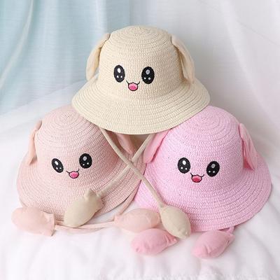 Summer Kids Straw Hats Wide Brim Sun Hat Beach Hat Outdoor Children Bucket Cap Fisherman's Hat