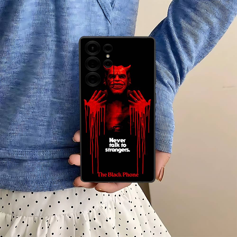 

Horror Movie The B-Black P-Phone Phone Case For Samsung S 24 Fe 25 Ultra Plus 20 Lite 21 30 22 23 24 22 Ultra 5G Fundas Samsung S30 Ultra 5G