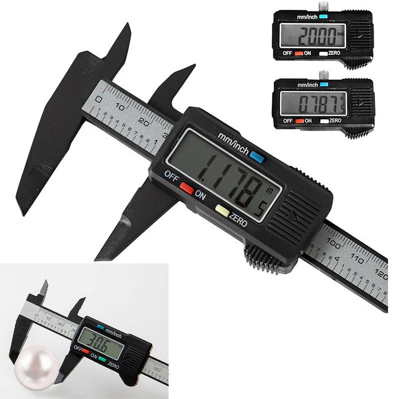 LCD Digital-Messschieber Mikrometer Messwerkzeug LCD-Bildschirm Einfach austauschbar Zoll und Millimeter Schmuckmessung