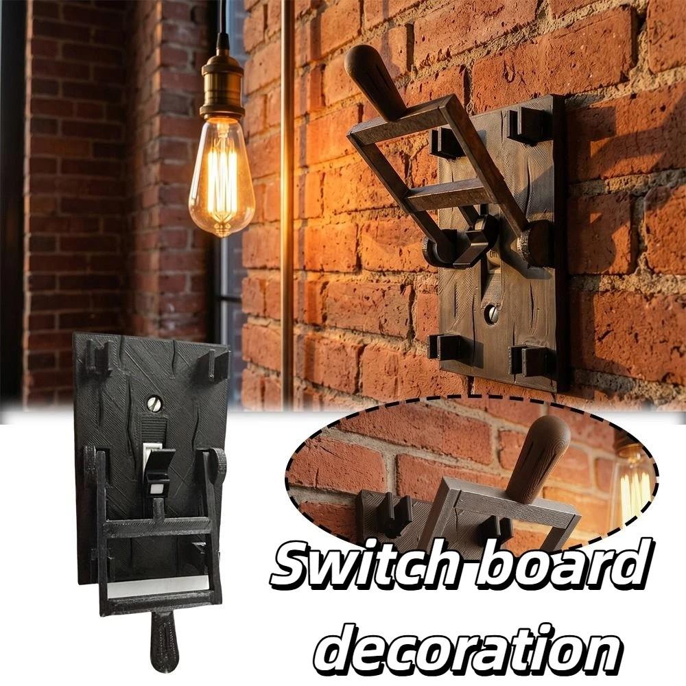 Durable Plastic Light Switch Cover Flip Style Scary Decor Flip Handle Switch Cover High Quality Vintage Style