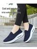 Women's Casual Thick-Soled Breathable Mesh Height-Increasing Shoes with Soft, Shock-Absorbing Air Cushion Soles