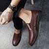 Fashion Casual Business Shoes Formal Genuine Leather Shoes Comfortable Men Soft-Soled Loafers Slip-On Flats Leisure Walk Man Moccasins