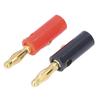 40PCS Banana Speaker Plugs Wire Cable Connectors 4mm Diameter Gold Plated Brass Red Black Universal
