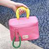 High-Capacity Cute Contrast Color Waterproof Cosmetic Bag for Women