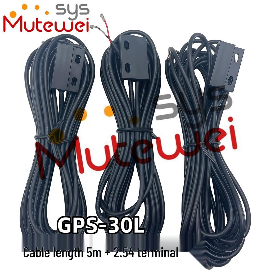 GPS-30L Left Outlet Magnetic Reed Switch Sensor, Normally Open with Wire