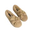 Doudou shoes women's winter velvet cotton shoes new bow fluffy shoes velvet cotton shoes women